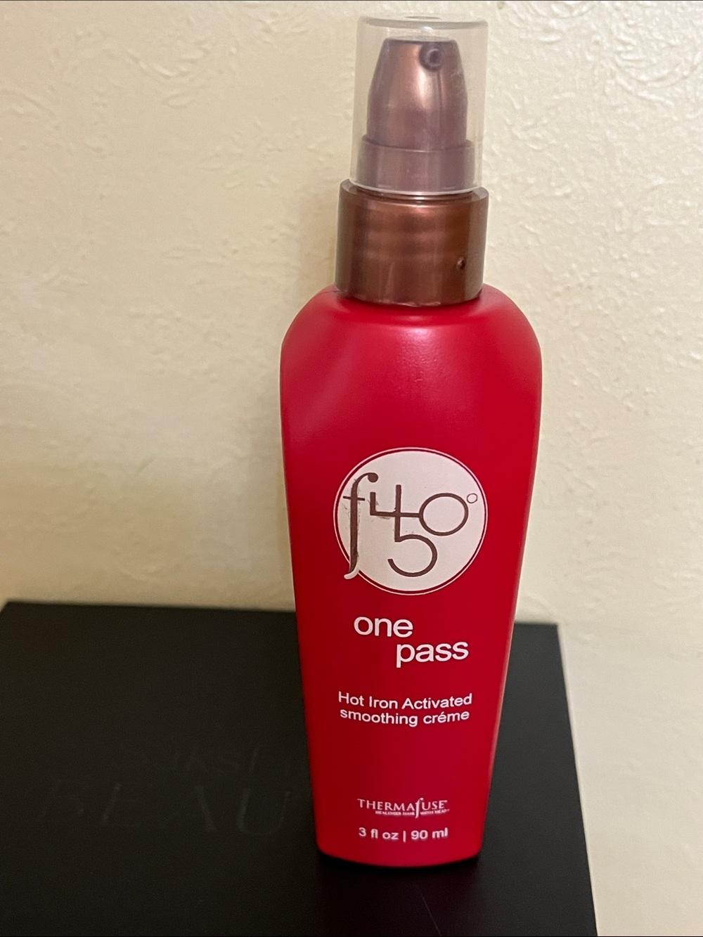 Thermafuse F450 one pass hot iron activated soothing cream for hair